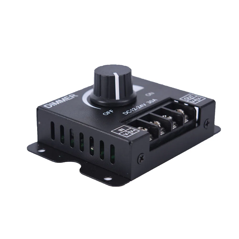 1 Pc Knob Led Dimmer DC 12V/24V 30A Led Switch Dimmer Controller For Hard And Soft Strip Light Dimmer