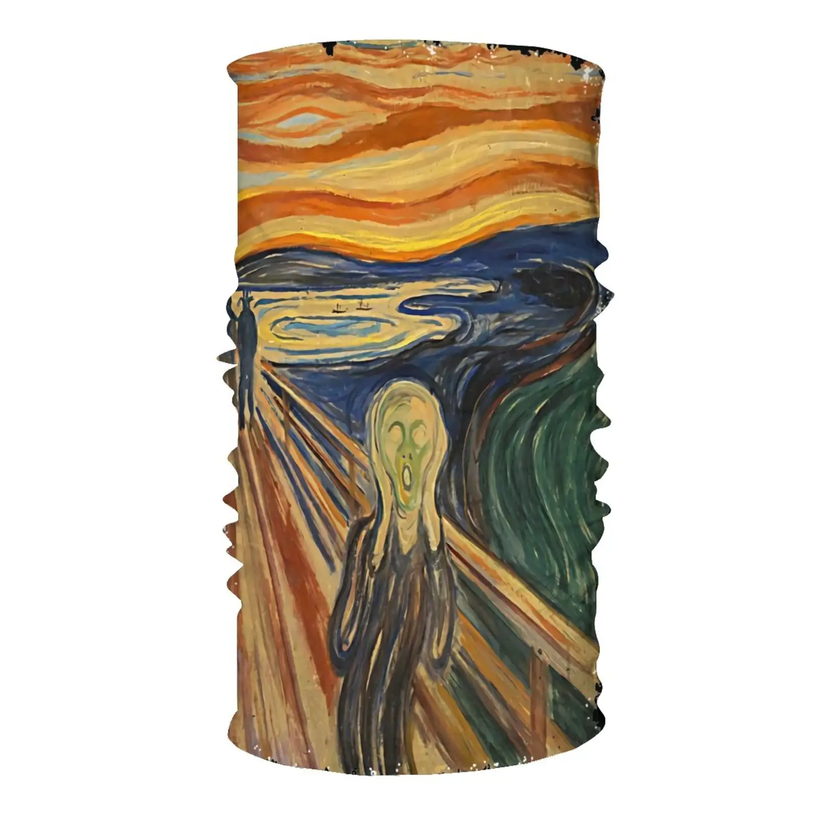 Edvard Munch The Scream Large Fine Men's Balaclava Face Mask Facemask Fishing Scarf Winter Woman Snood Bandana Man |