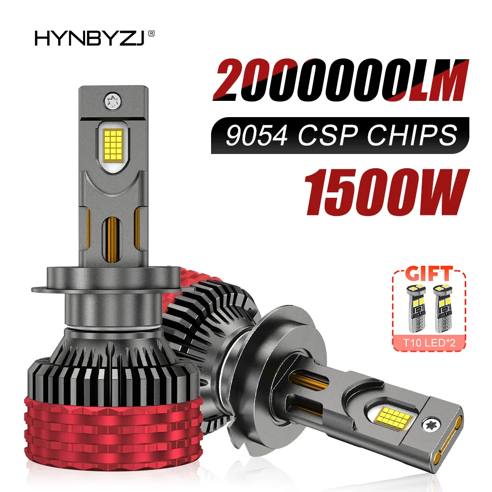 HYNBYZJ H4 H7 LED CANBUS H11 H1 H3 9005 HB3 9006 HB4 9007 9008 9012 LED ไฟหน้า 1500W 6000K ไฟหน้ารถหลอดไฟ 1