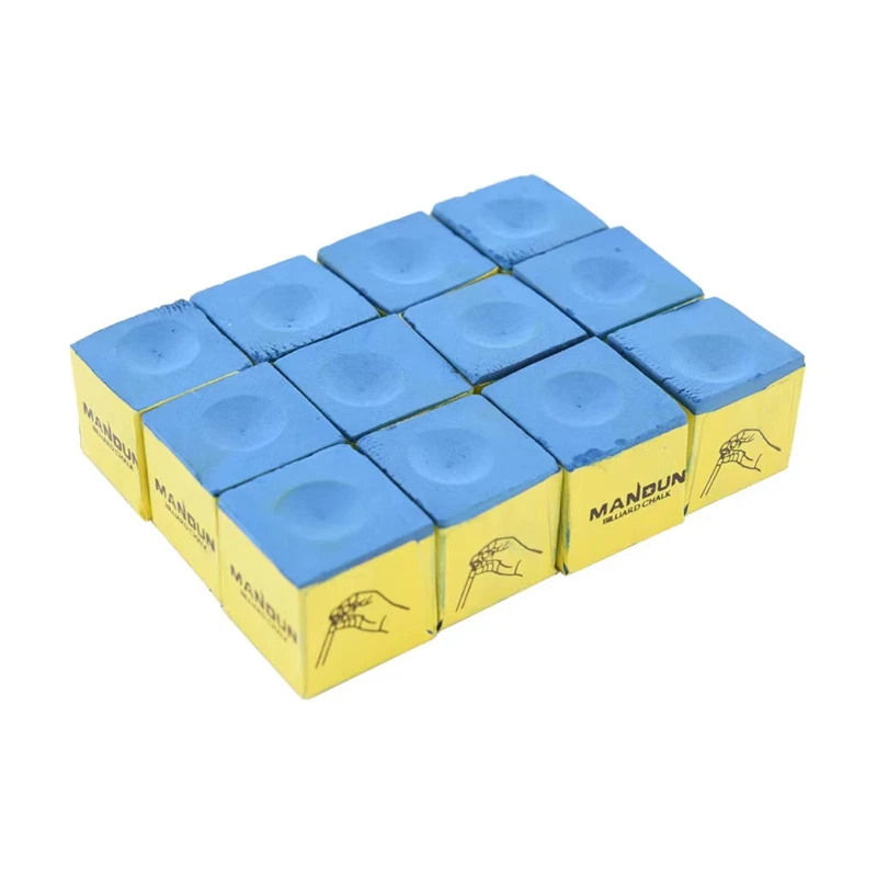

1 BOX ( 12 PIECES ) Snooker Pool Billiard Chalk - BLUE