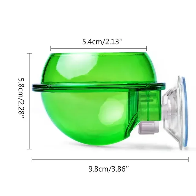 Reptile Feeding Bowl Clear Anti-escape Pet Bowl Insect Worm Food Container Lizard Gecko Chameleon Reptile Small Pet Water Bowl 2