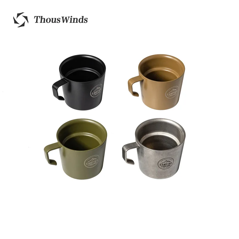 Thous Winds 250ml Camping Mug Sierra Cup Stainless Steel Outdoor Tableware Tourist Water Coffee Cup Picnic Hiking Camp Supplies