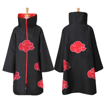Anime Hokage Akatsuki Cosplay Costume Ninja Mantelli con fascia Dolore Uchiha Itachi Sasuke Sasori Kakuzu Comic Con Vestiti
