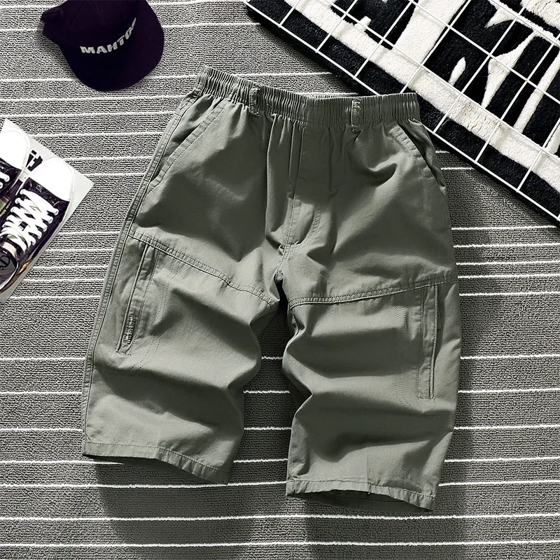 Summer Shorts Men's Overalls Large Size Cotton Casual Sports High Quality Cotton Men's Wear Work Tactical Army Knee Pants