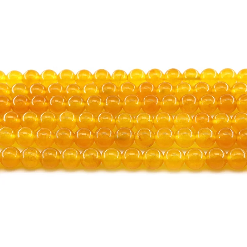 

Оптовая продажа, 8 мм топаз, желтый халцедон, набор свободных драгоценных камней, бусины из натурального камня для изготовления ювелирных изделий