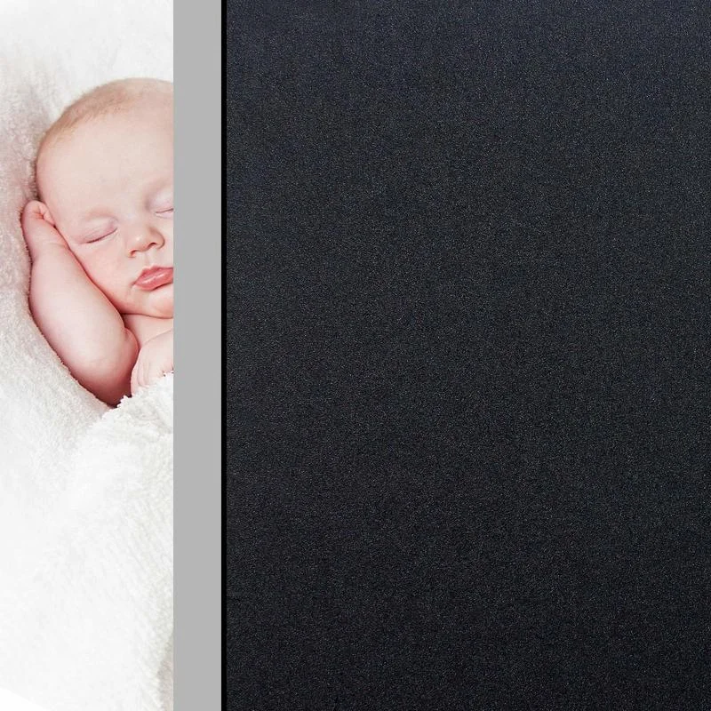 Static Cling Total Blackout Window Film 100% UV Sun Blocking Window Darkening Film Black Privacy Tint Removable window privacy film window film window tint sticker