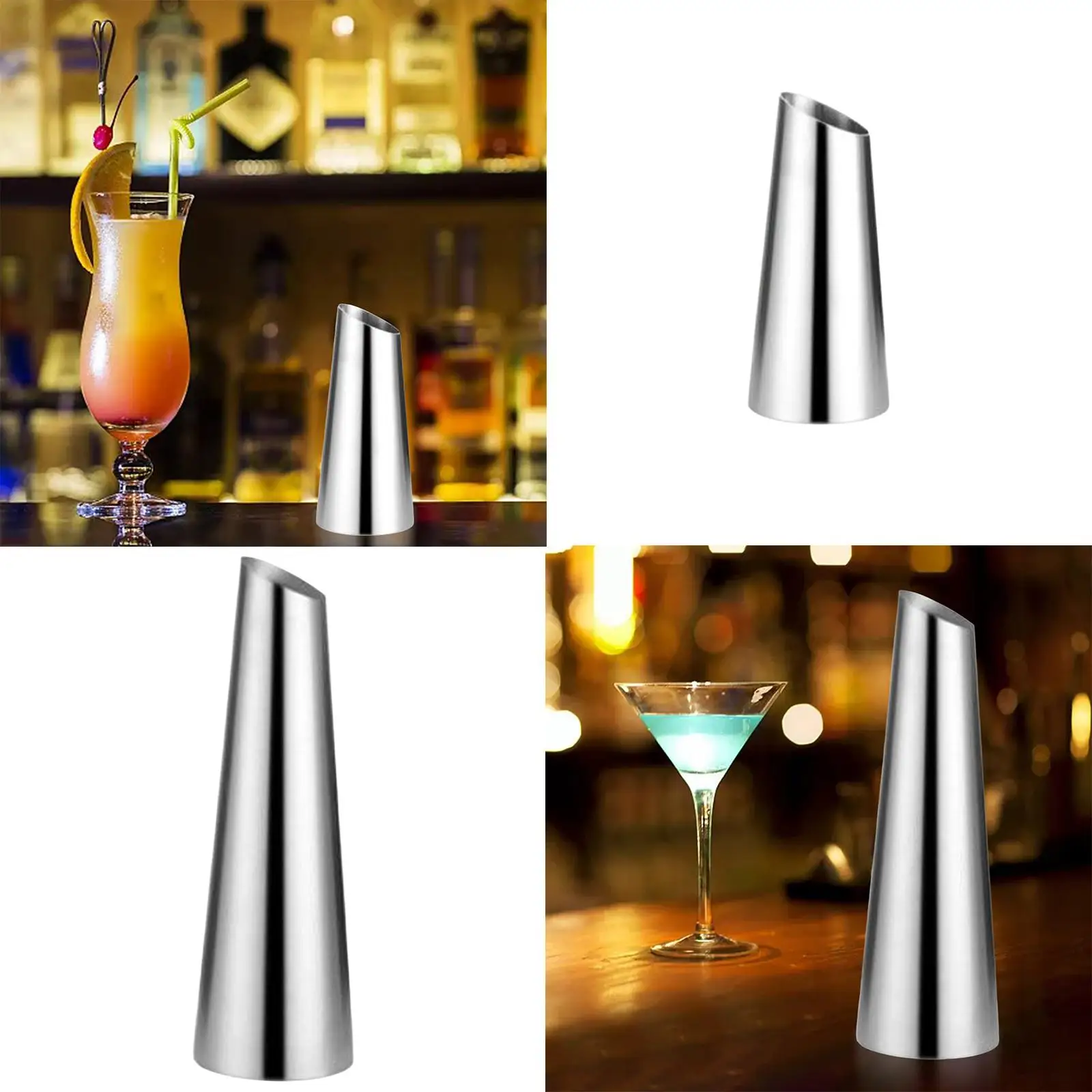 Minimalistic Style Stainless Steel Water Pitcher Carafe Silver for Party Bar