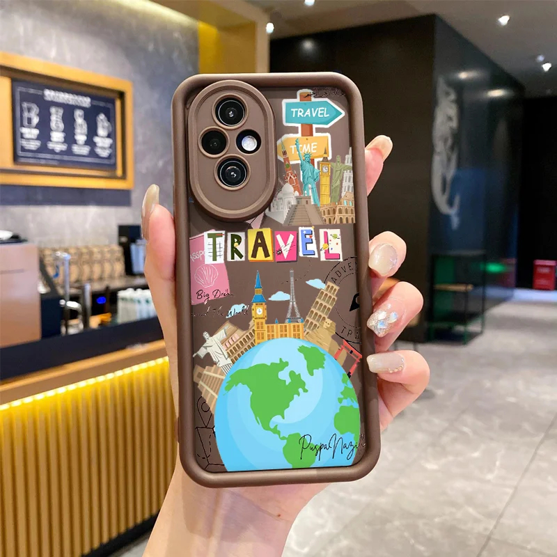 Minimalist Summer World Travel Soft Phone Case