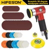 HIFESON Eccentric 90° Pneumatic Sander Polishing Grinder Machine Air Tools Powered Polisher Set for Car Metal Wood Polishing 1