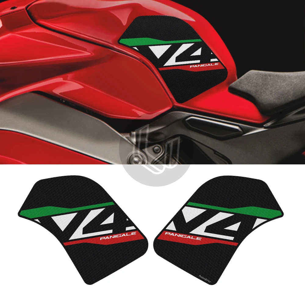 For Ducati Panigale V4 V4S 1100 Corse SP 2018-2022 Motorcycle Anti-slip Side Tank Pad Protection Knee Grip Mat maisto 1 18 ducati panigale v4 s gp corse scale motorcycle model diecasts