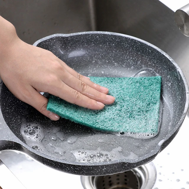 Household Double Sided Kitchen Cleaning Sponge Kitchen Cleaning Sponge  Scrubber Sponges For Dishwashing Bathroom Accessories - AliExpress