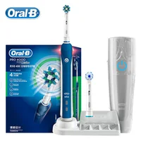 Oral B Pro 4000 3D Smartseries Ultrasonic Electric Toothbrush with Visible Pressure Sensor Power 4 Modes Waterproof Rechargeable