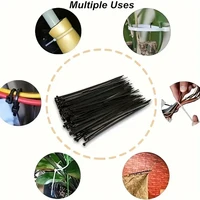 100-1500Pcs Self-locking Plastic Nylon Tie Black/white Zip 2