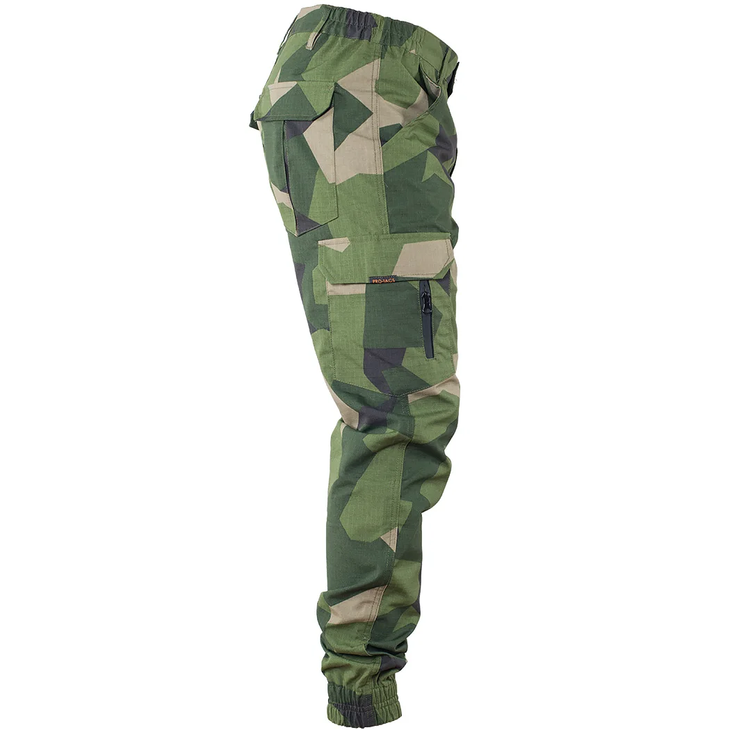 Schwedische M90 geometrische Tarnung Sommer taktische Hose MTP karierte Stoffbeinhose – Detail 11