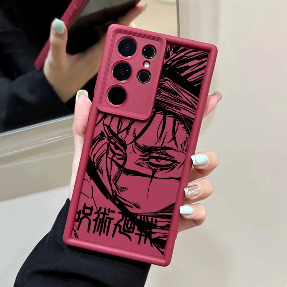 Jujutsu Kaisen Anime Soft Phone Case with Eye Design