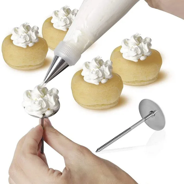 4 Db/Beállított Rozsdamentes Acél Csövek Köröm Barkács Csokoládé Krém Torta Fondant Dekorációs Virágátviteli Állványok Sütés Tészta Szerszámok - Image 6