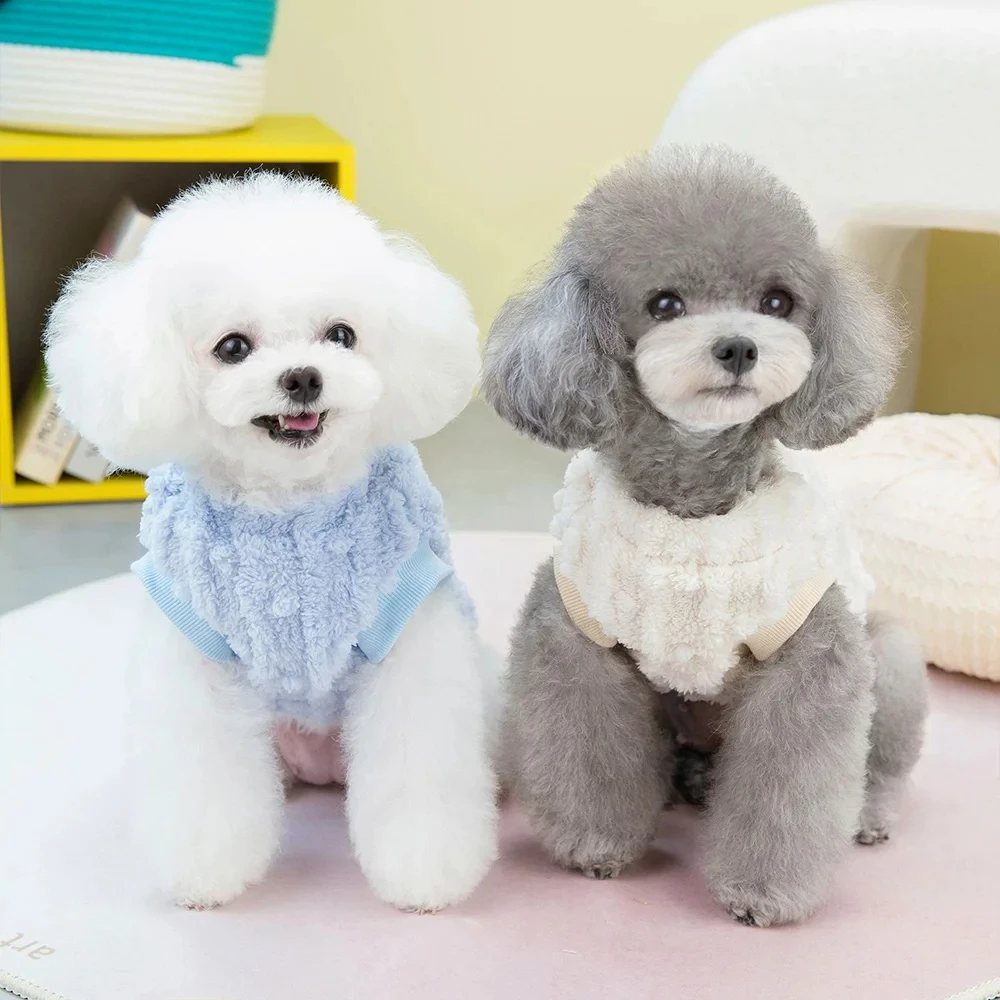 Pet Clothes Soft Fleece Pet Dogs Clothes For Small Medium Dogs Winter Warm Puppy Cat Vest Chihuahua Jacket Teddy Yorkie Sweater