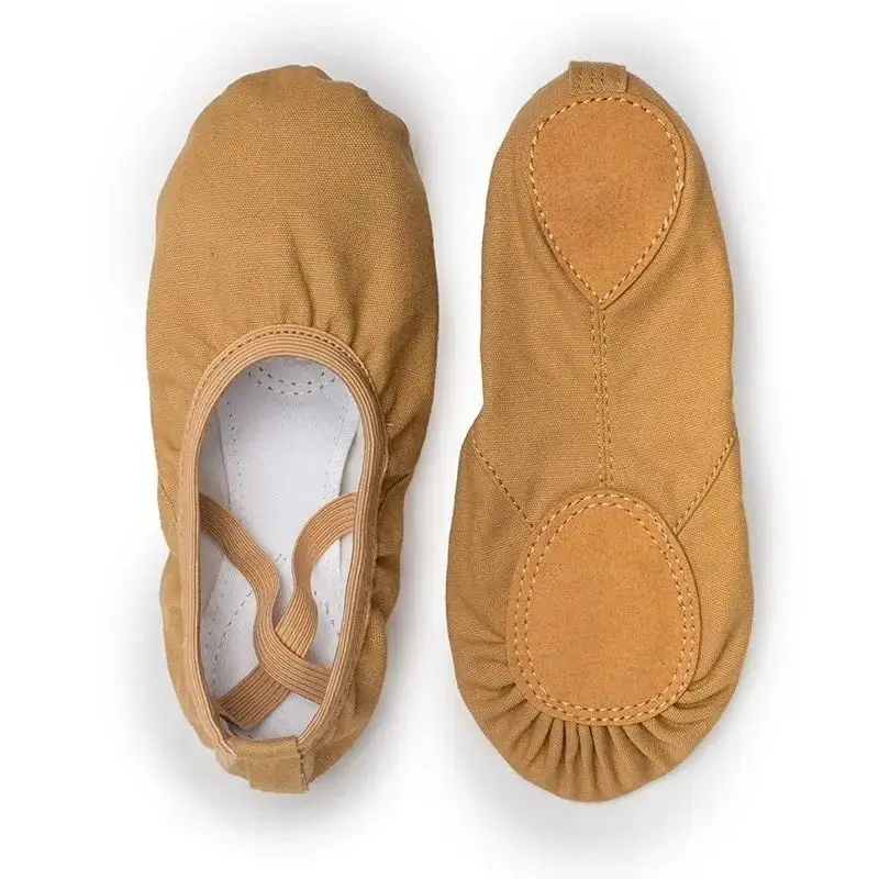 Girls ballet canvas ballet dance slippers for women children classical practice Split-Sole  adult flat dance 3