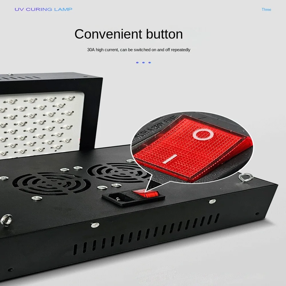 공냉식 395nm 405nm 365nm LED UV 콜로이드 경화 램프 3D 프린팅 노광 잉크 오프셋 인쇄 레진 3D 프린팅 DIY 경화기
