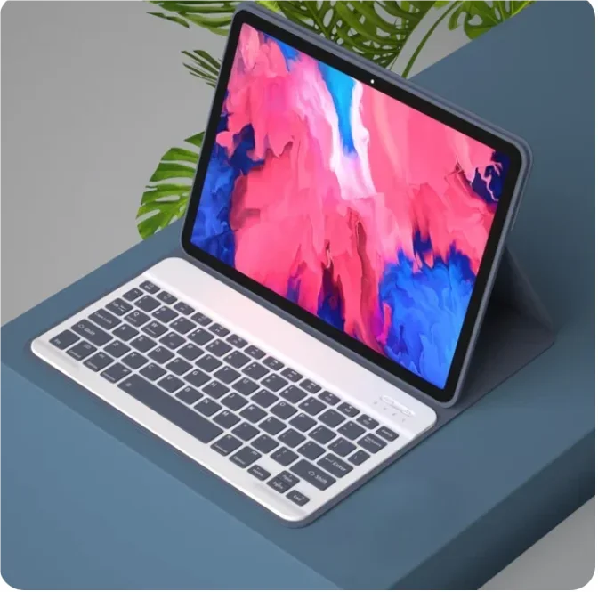 Enhanced Bluetooth Keyboard Tablet Case with Detachable Keyboard and Protective Cover