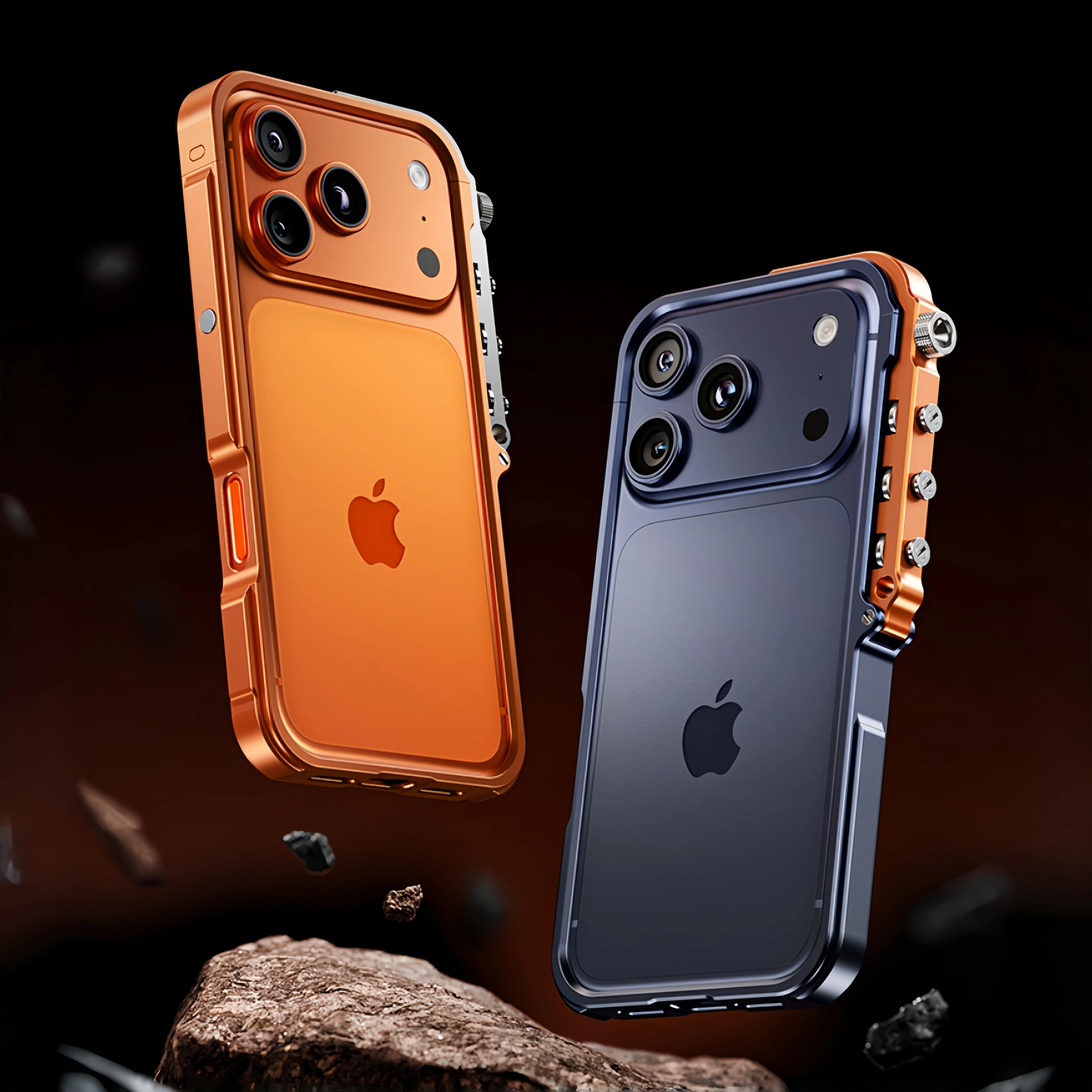 Cyberpunk Shockproof Aluminum Alloy Frame Case with Heat Dissipation