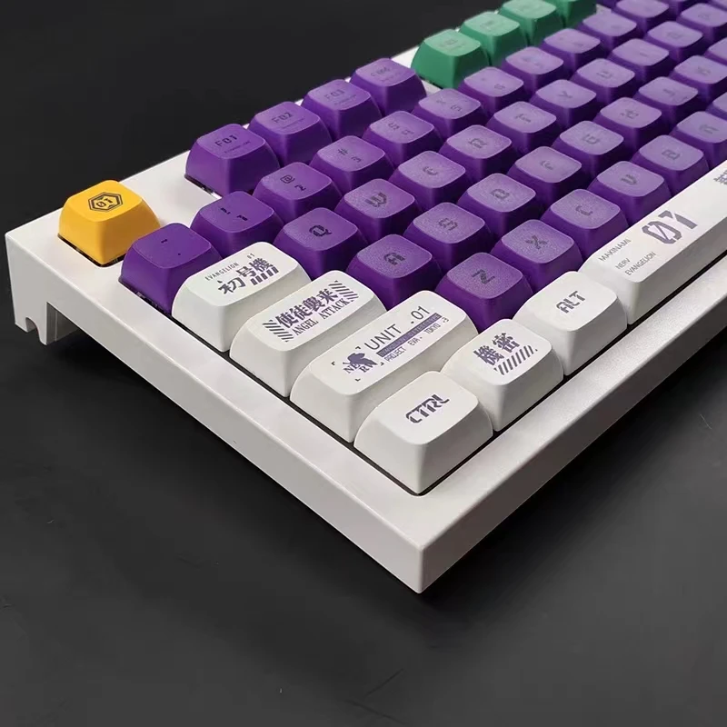 Desenhos Animados Little Otter Keycaps Anime Eva Keycaps Sublimação de Dye Pbt Keycap Teclado Mecânico para mx Switch Perfil Xda 134 Chaves - Imagem 4