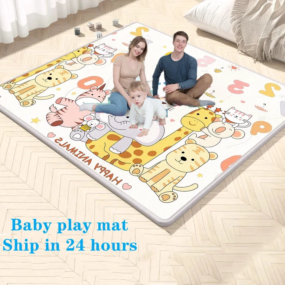 10 Pattern Choices EPE Baby Play Mat Toys for Children 5 Size Options Developing Mats Baby Room Crawling Pad Double Sided Carpet
