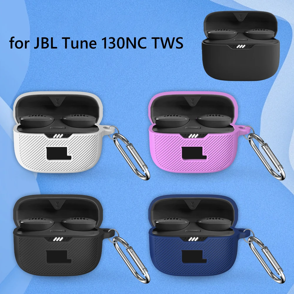 Funda protectora de silicona para auriculares inalámbricos JBL Tune 230NC  TWS, a prueba de golpes, anticaída, con gancho - AliExpress