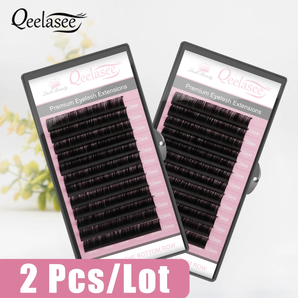 

Qeelasee Eyelash 2PCS Extensions professional Mink Lashes supplies maquiagem cilios volume fan eye lashes wholesale