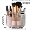 360 Rotating Transparent Cosmetics Storage Box Clear Desktop Makeup Organizer Large Capacity Bathroom Storage Rack Pen Holder 1