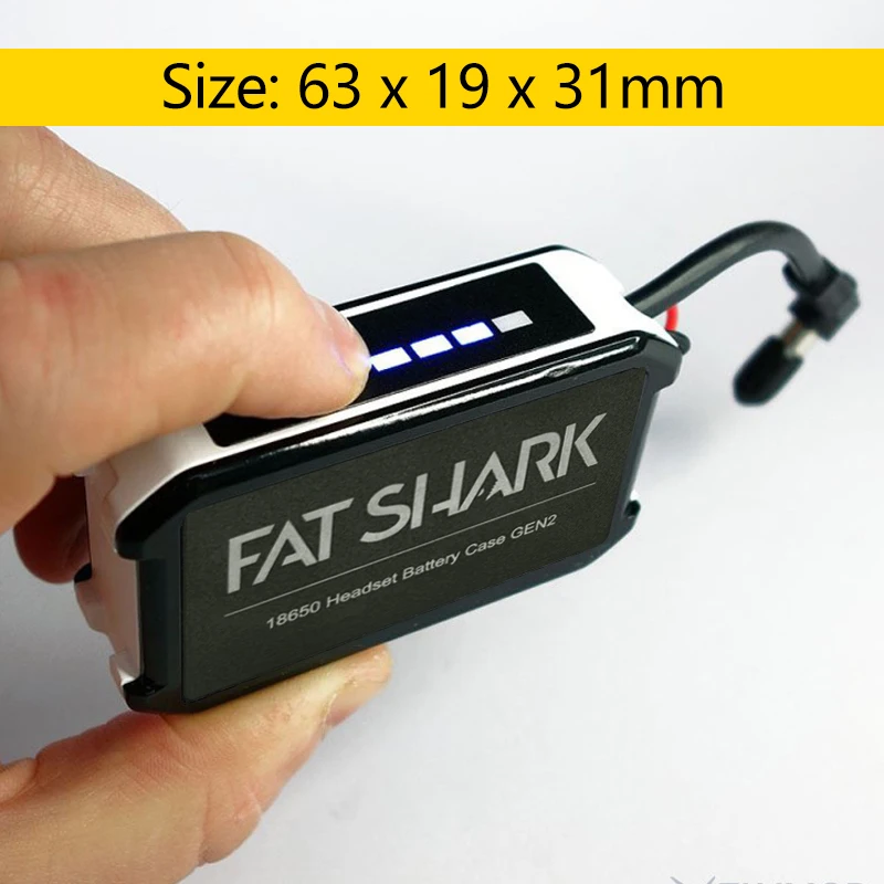 Boîtier batterie 18650 pour casque FPV FATSHARK HD2/HD3
