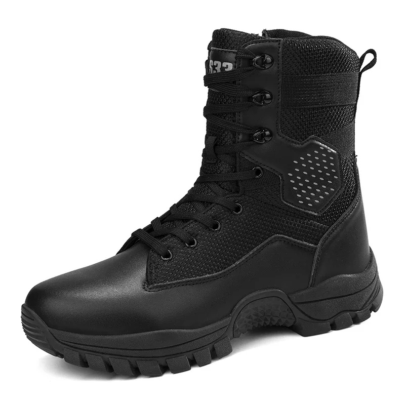 Men Tactical Boots Hiking Shoe Casual Waterproof Military Brand