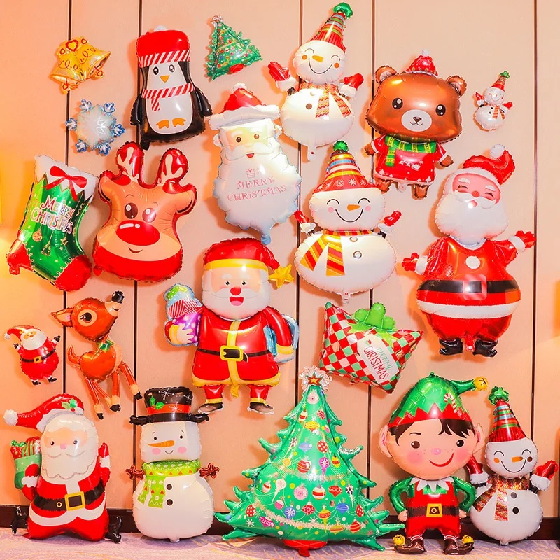 

Giant Christmas Decoration Balloons Santa Claus Tree Snowman Helium Balloons Christmas Gifts New Year Party Decoration Supplies
