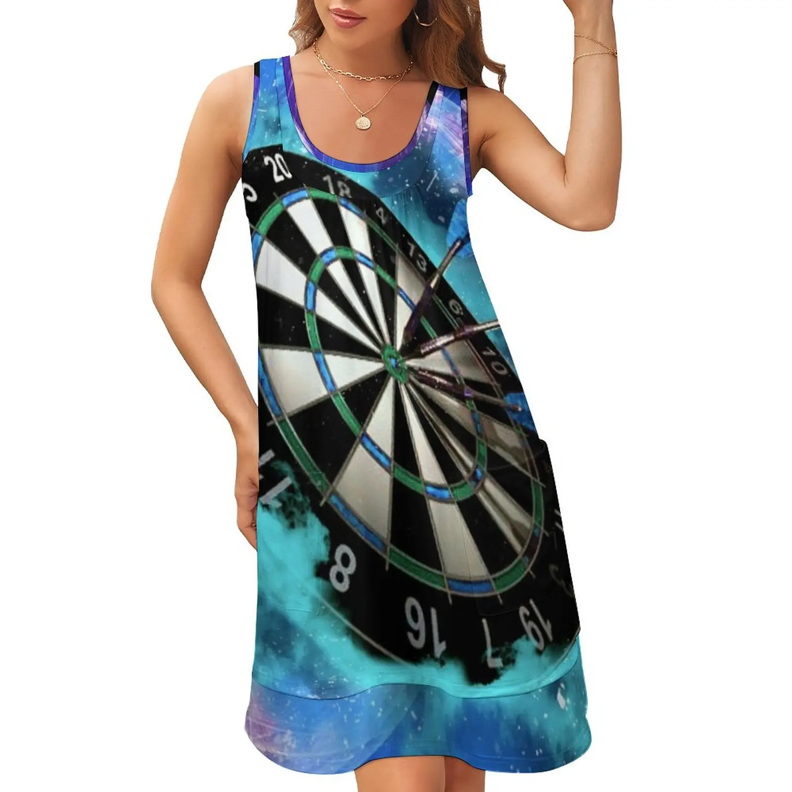 

Wonder Board Sleeveless U-Neck Fake Two Piece Dress prom dress evening dress women Women's elegant dresses plus sizes