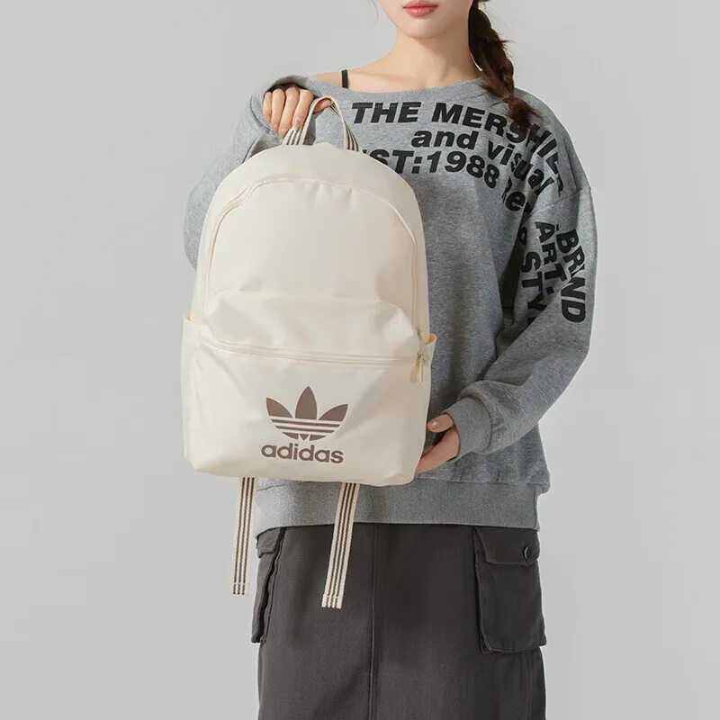 Adidas clover men's and women's bags new sports bag travel leisure bag backpack computer backpack JJ4160