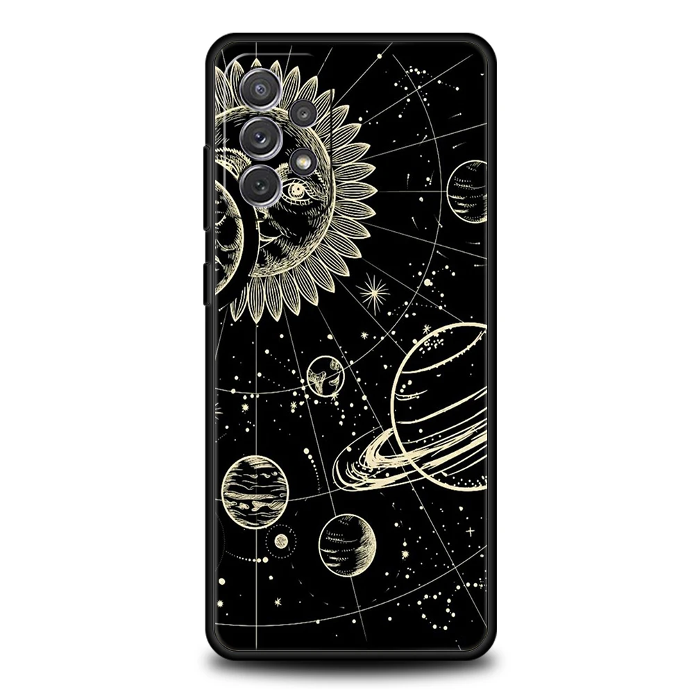 Astrological Suns Moons Clouds Soft Shell Phone Case