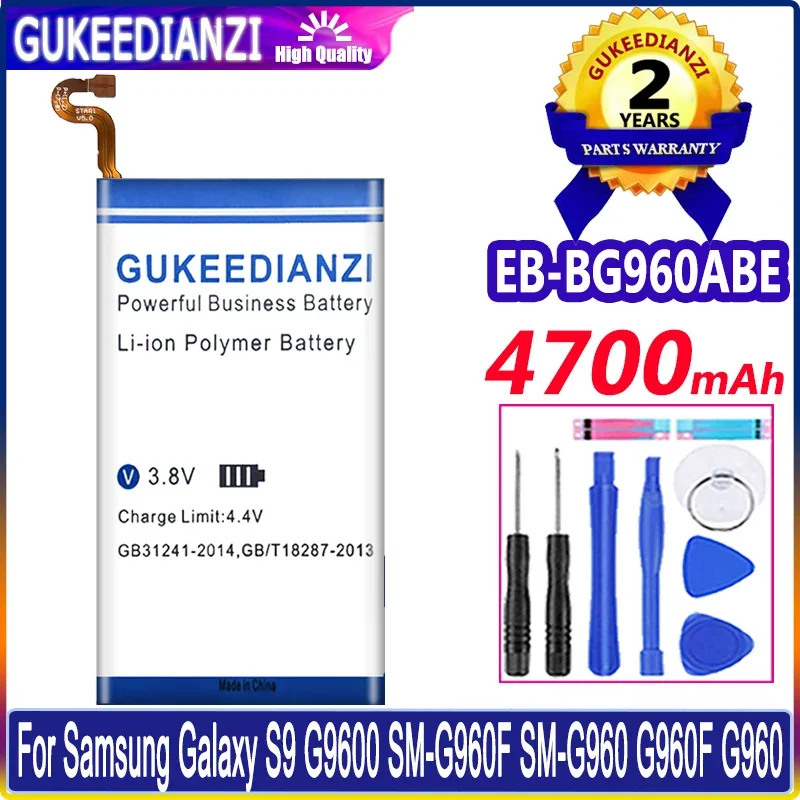 

4700mAh EB-BG960ABE Battery For Samsung GALAXY S9 G9600 G960F SM-G960 High Quality Batterie Li-polym Bateria + Free Tools