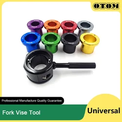 OTOM Motorcycle Fork Vise Tool Front Shock Absorber Polished Rod Holding Clamp Universal Handlebars Wrench For KTM YAMAHA HONDA