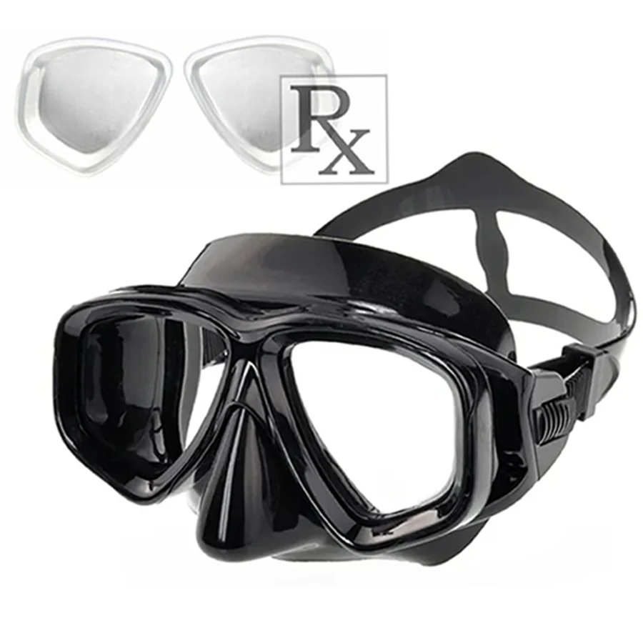 Tempered Glass Diving Goggles with Prescription Lens Corrective Swim