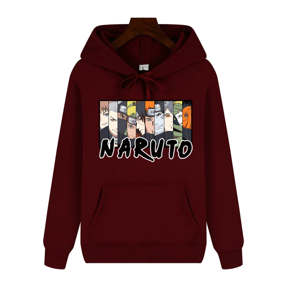Autumn and winter comfortable soft thickening Japanese anime Naruto printed  men's high quality casual fashion warm street hoodie - AliExpress