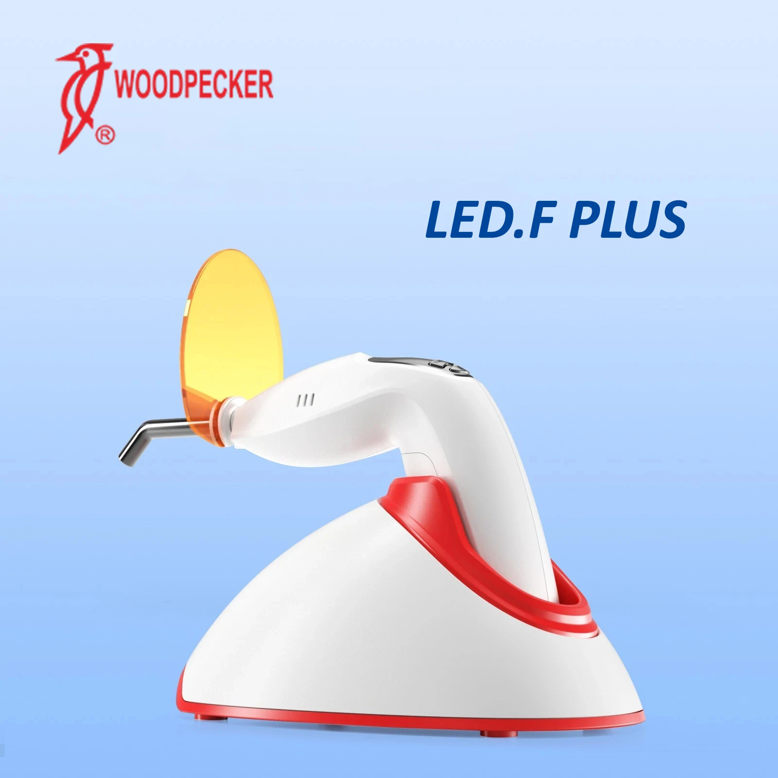Woodpecker LED.F PLUS Dentale Lichthärtungslampe mit Breitspektrum 1000-3000mw/cm² und 6 Modi für Ortho-Zahnmedizin-Instrumente