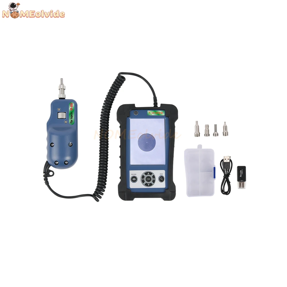 Microscope De Fibre Optique KIP-600V - Grossissement 400x, écran LCD 3,5", Détection De Défauts - Pour Techniciens Réseaux