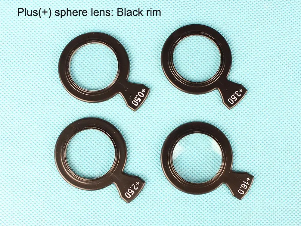 1pc ±0.12D~±4.00D Optical Ophthalmic Lens Trial Lens For Trial Lens Set Plastic rim DIA 26mm