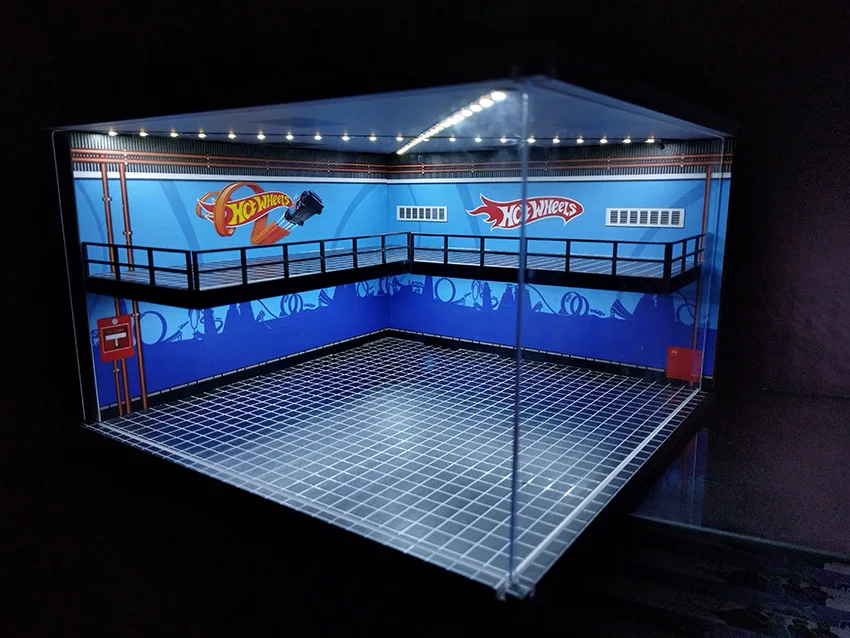 Xufan 1/64 Diorama Car Garage 1:64 Parking Space Simple Pvc