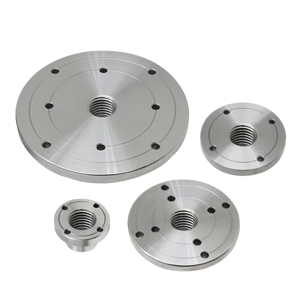 1Set Piastra Frontale Per Tornio Per Legno Per M33 M18 1 Pollice Filettato Tornio Per Legno Mandrino 2 "3" 4 "6" Flangia Piastra Frontale Migliore Sel
