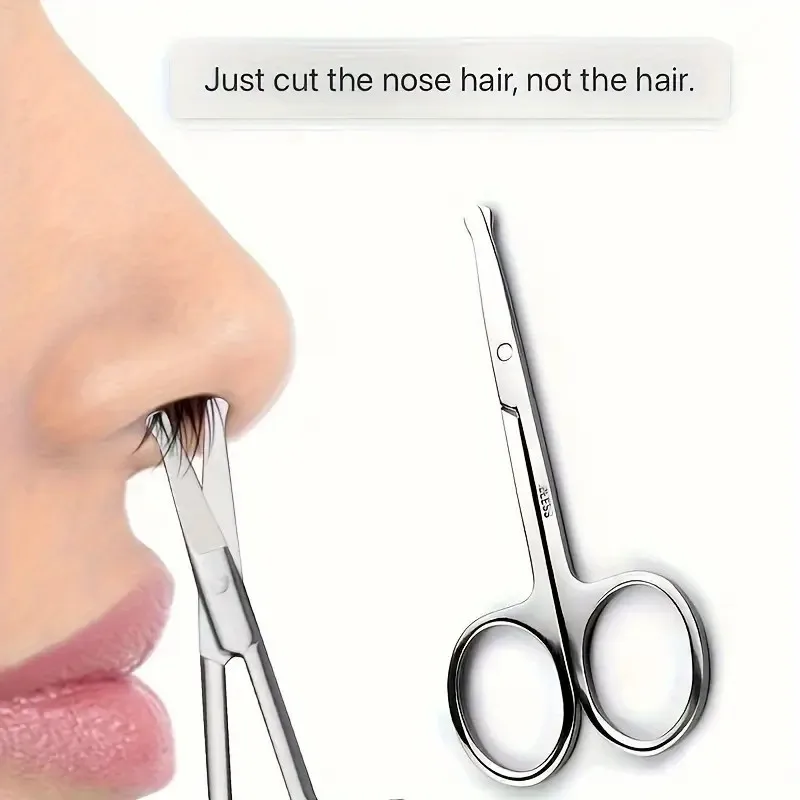 Stainless Steel Eyebrow Scissors Multi-Functional Trimming Scissors for Men and Women No Fragrance Ergonomic Design eyebrow scissors,stainless steel scissors,beauty scissors