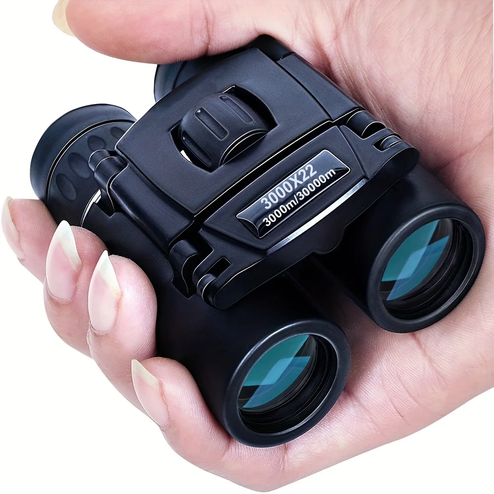 

Mini Telescope 3000X22 Folding Pocket Binoculars, Compact Travel Binoculars With Low Light Night Vision
