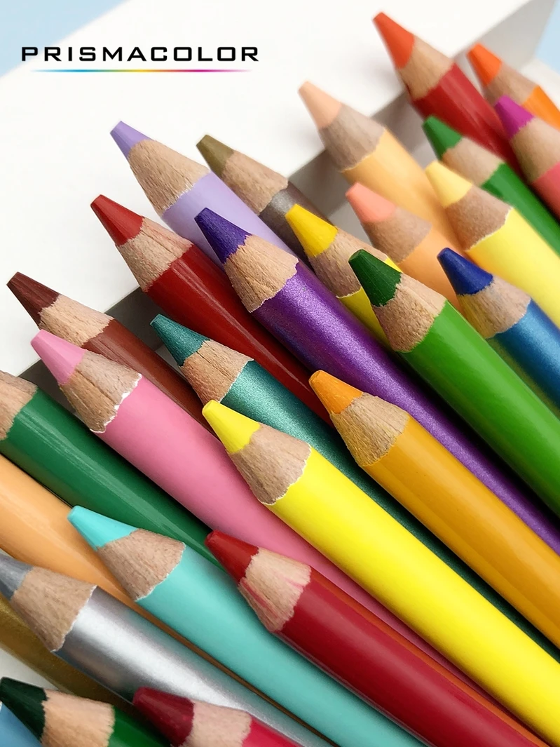 Prismacolor Scholar 색연필 초보 예술가 및 공예가를 위한 미술 연필 세트 우수한 블렌딩을 위한 부드럽고 매끄러운 리드