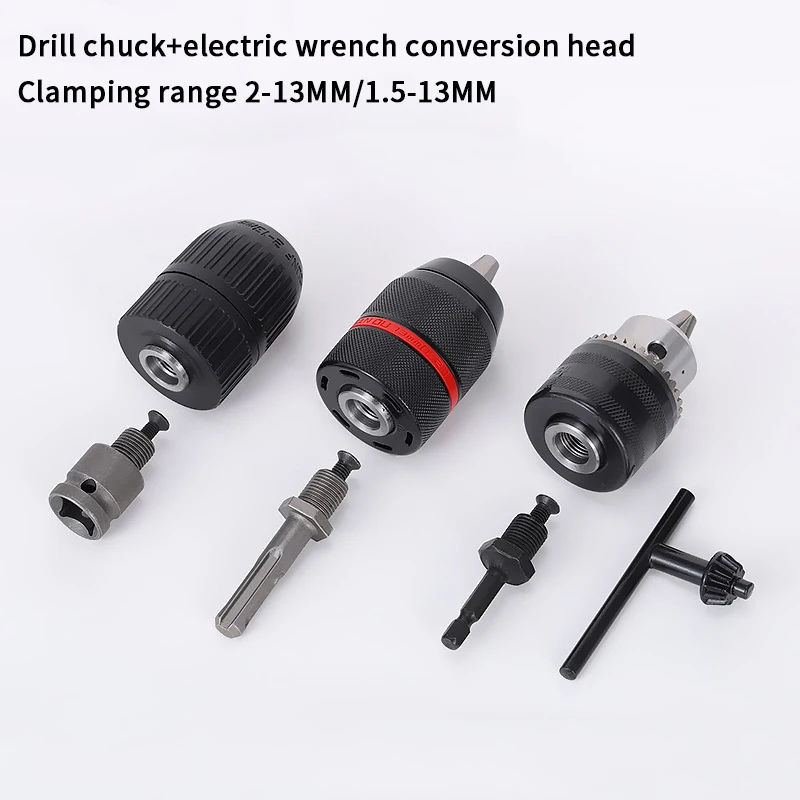 1pc Drill Converter Chuck Socket Multi-functional Hex Impact Driver Wrench Drill Bit Electric Screwdriver Extension Rod