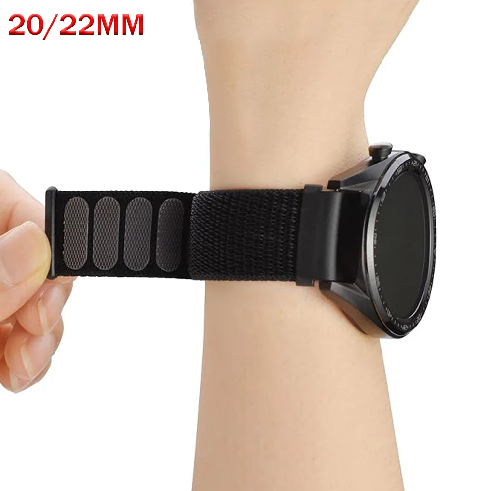Nylon Sports Strap | Soft Wristband | 22/20mm